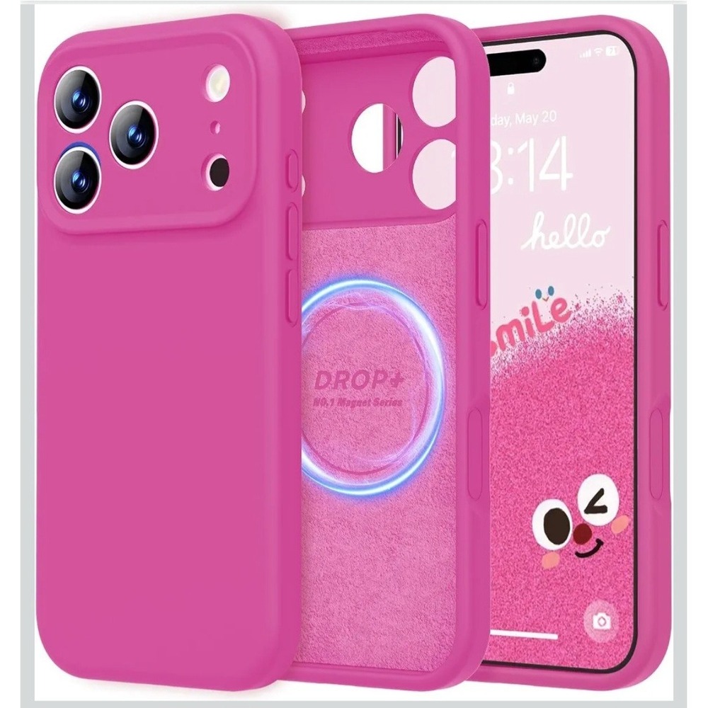 For iPhone 17 Pro Liquid Silicone TPU Mag Safe Case Soft Shockproof